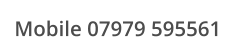 Mobile 07979 595561